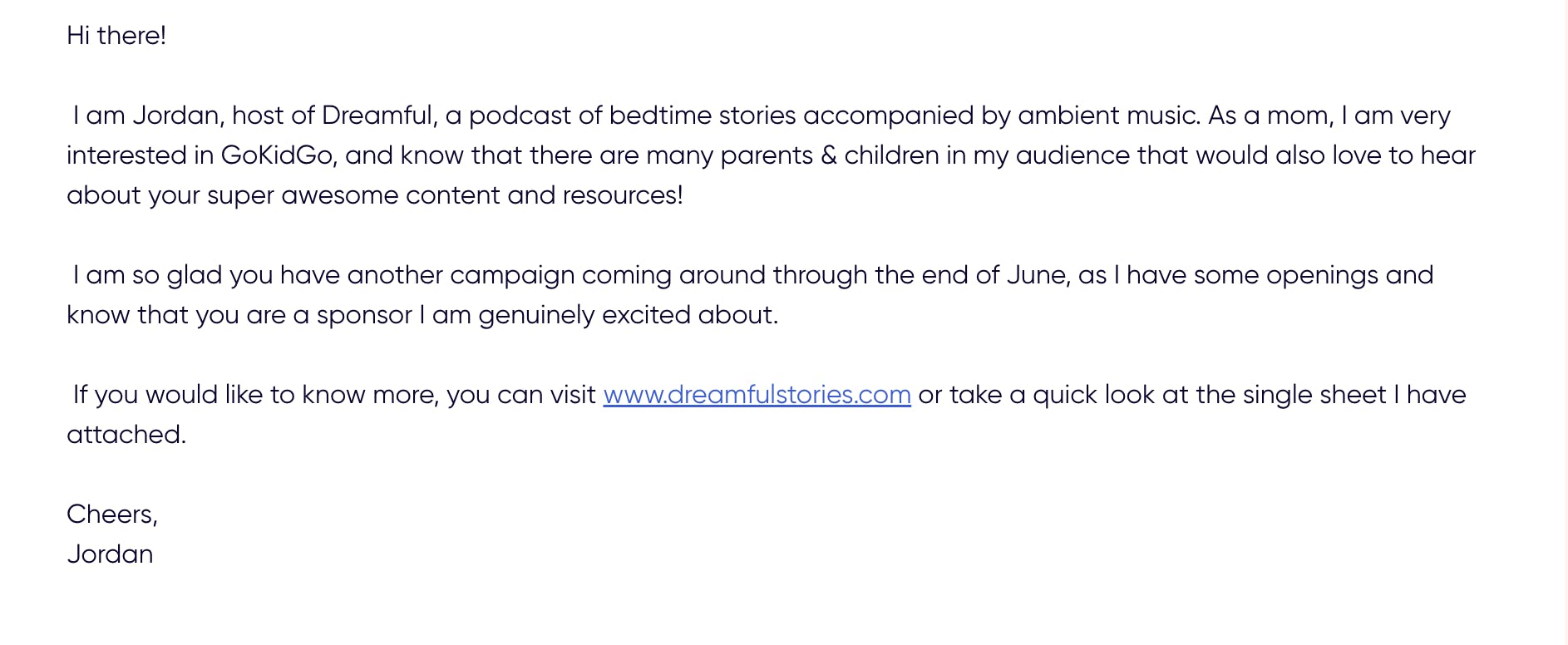 GoKidGo sponsorship pitch