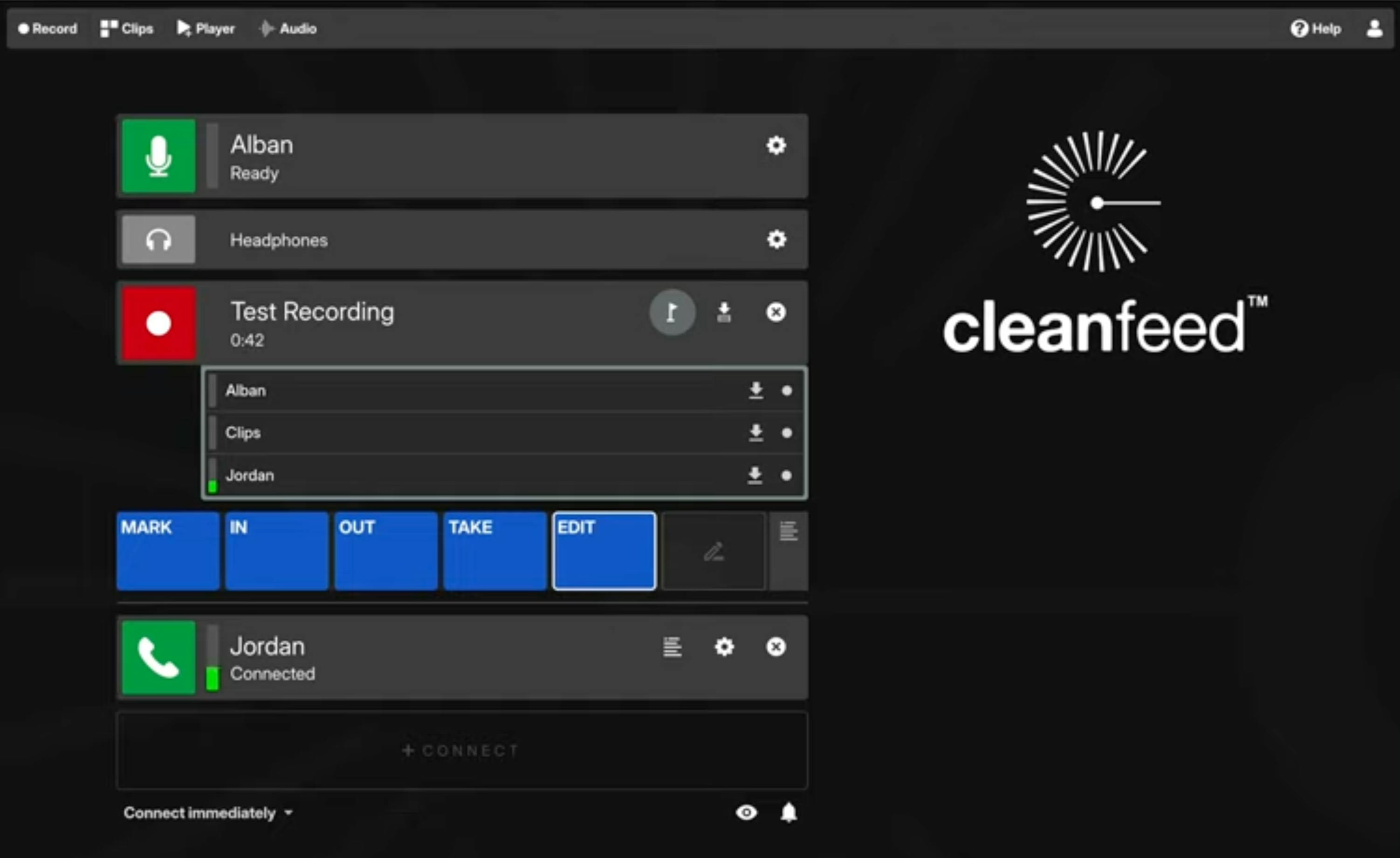 Clean Feed Recording studio