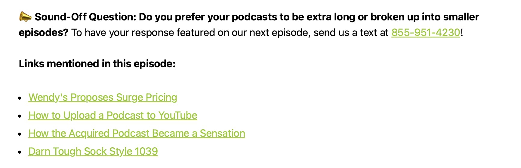 Links to additional resources in show notes