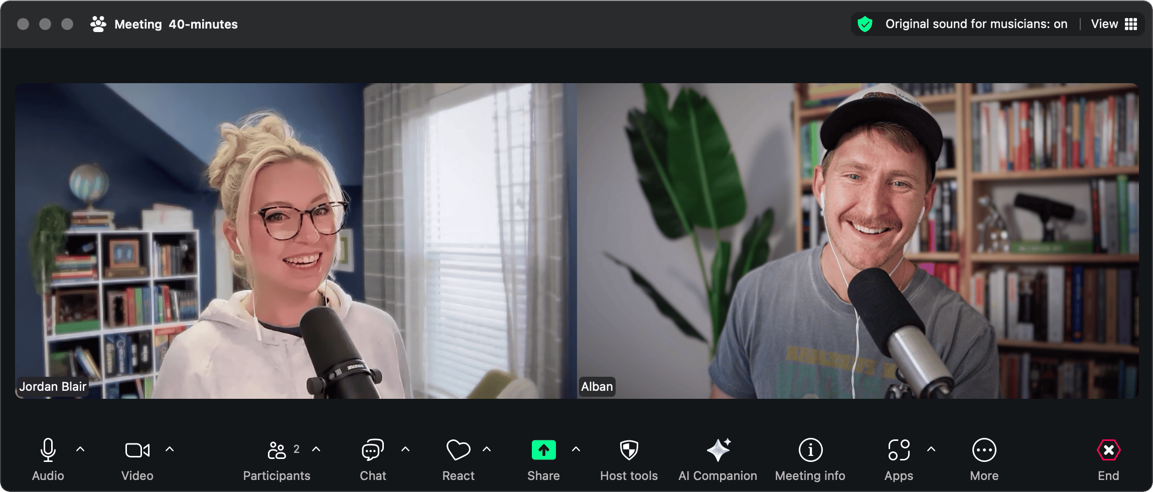 Using Zoom to record podcast